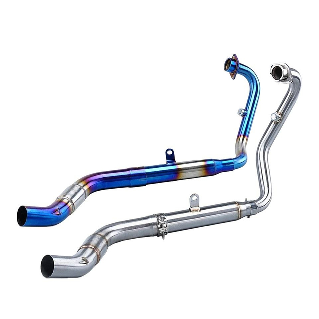 2021 ZONTES R T X Motorcycle Exhaust System Slip Front Middle Link Pipe Stainless Steel Catalyst Modify Escape Muffler