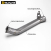 Duke 690 Mid Pipe New Slip-On Exhaust Pipe Connect for KTM DUKE690 2012-2017 Compatible with 2013 2014 2015 2016 2017 Models