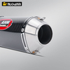 Universal Motorcycle Exhaust System Modified with AHM Carbon Fiber Escape Muffler for R15 MT15 MT07 XMAX TMAX NMAX XADV