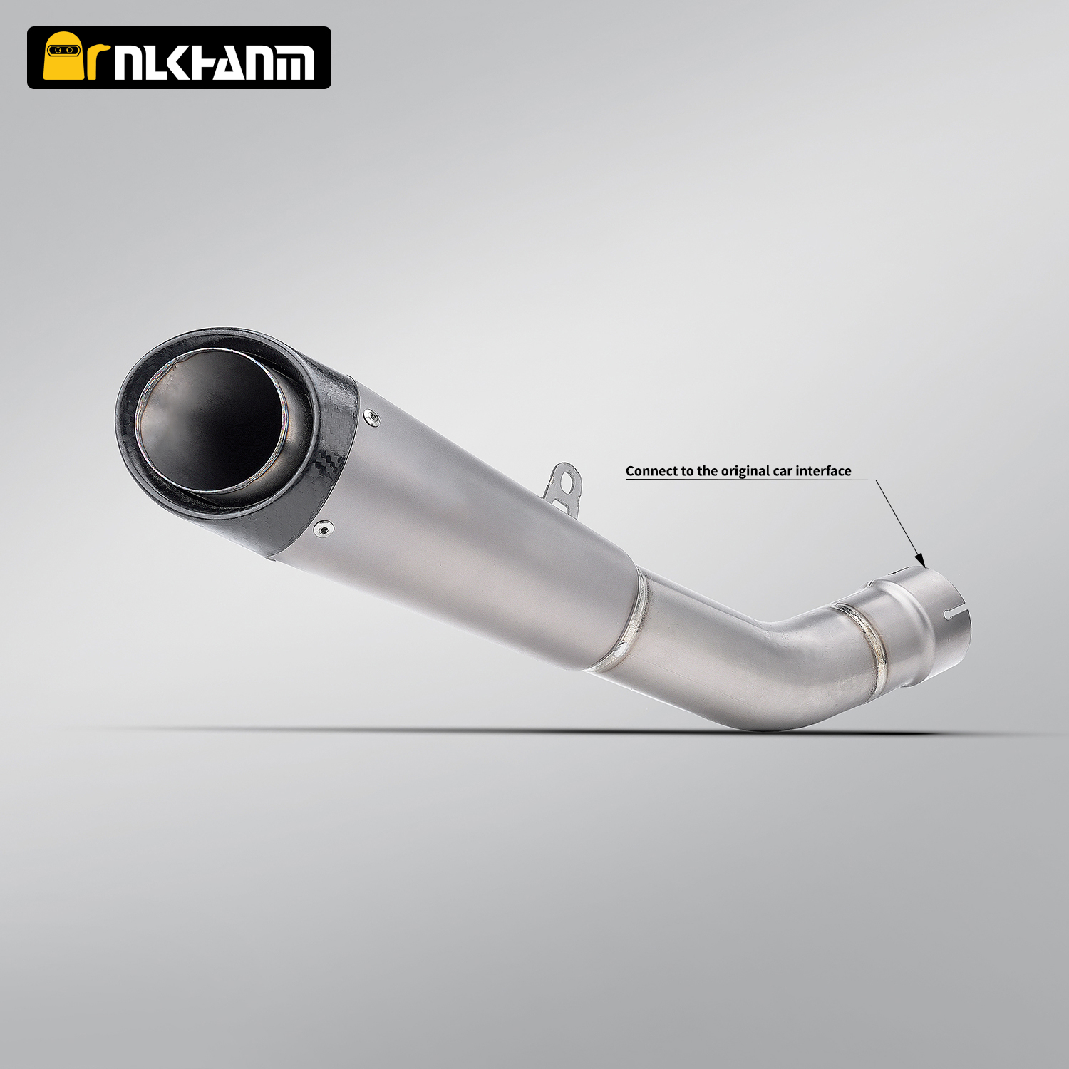 For Zx10r ZX-10R Motorcycle Exhaust Modified Titanium Alloy Integrated Middle Tail Carbon Tip Muffler Connect Original