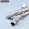 Moto Modified Carbon Mid Link Pipe Muffler for Yama YZFR1 YZF R1 2009-2014 Enhanced Stainless Steel Motorcycle Exhaust Escape