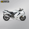 NlkHanm Full Titanium Alloy Motorcycle Exhaust System Complete Modification Suzuki Hayabusa GSX1300 GSX1300R Carbon Mufflers Box