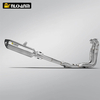 NlkHanm Full Titanium Alloy Motorcycle Exhaust System Complete Modification Suzuki Hayabusa GSX1300 GSX1300R Carbon Mufflers Box