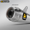 GAOKIN GK500 New Motorcycle Exhaust System Modification with Mid Pipe and Arrow Muffler