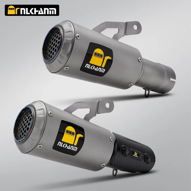 AK Muffler Titanium Alloy Exhaust System Modification for S1000R 2021-2025 & S1000RR 2019-2023 Motorcycles Carbon Material