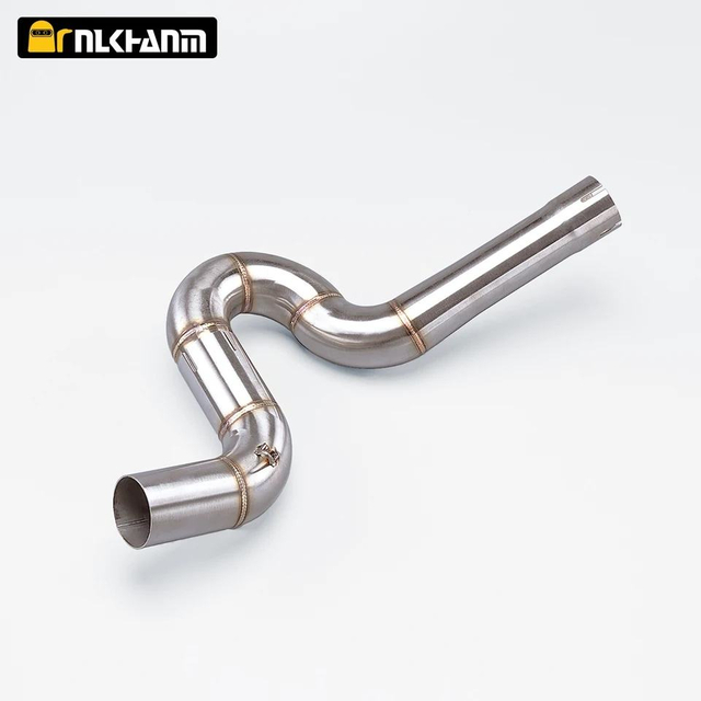New 2016-2018 Benelli TRK502 TRK 502 Stainless Steel Racing Muffler with 51mm Adapter Exhaust Pipe for Pit Bikes