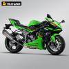 ZX-6R Motorcycle Exhaust System Modification with AK Escape Muffler Carbon Fiber Stainless Steel Material for Kawasak ZX-6R