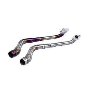 Nmax 125 Stainless Steel Motorcycle Exhaust Middle Link Pipe Collector Elbow Headers for Yama NMAX155 NMAX125 2015-2017