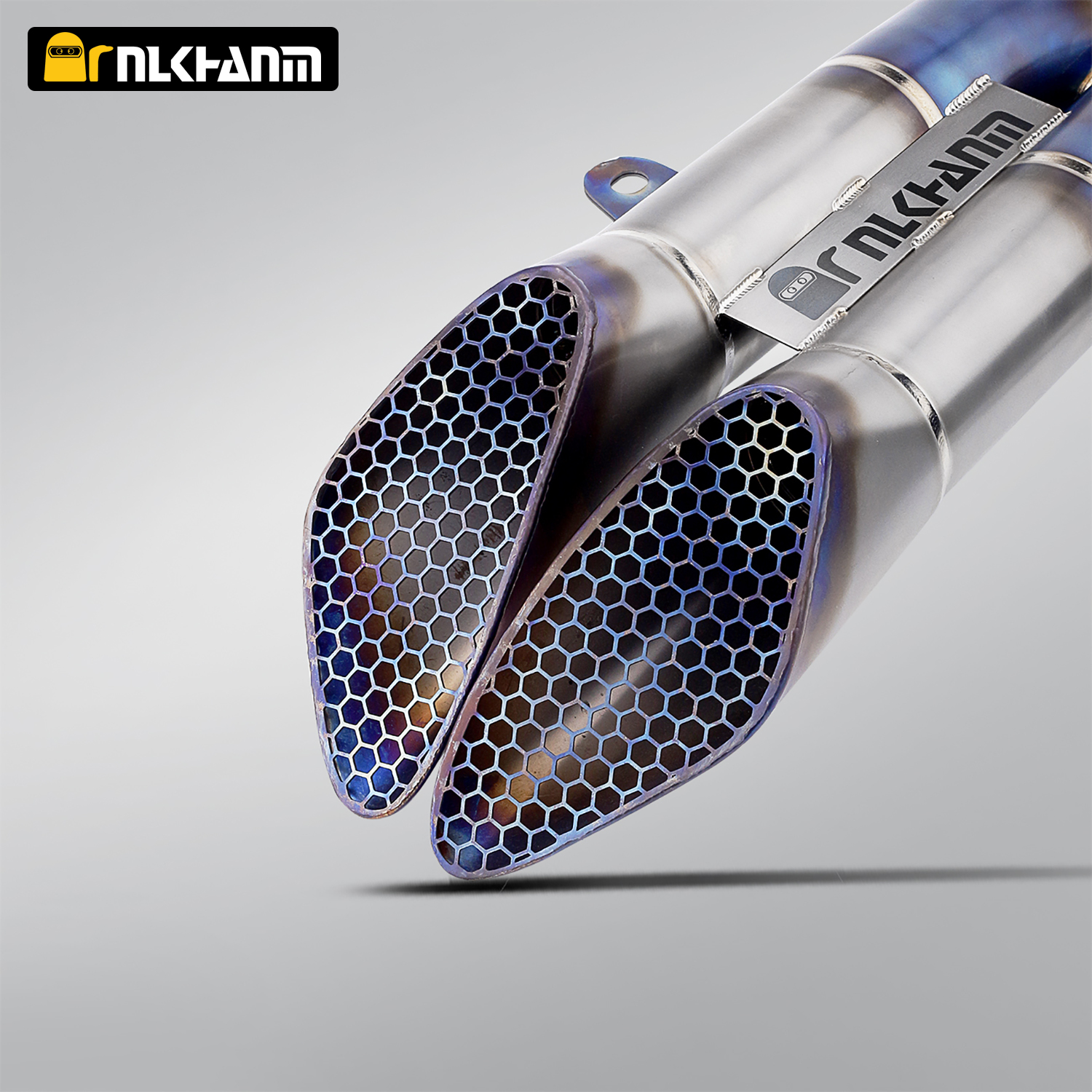 NlkHanm Titanium Alloy Honeycomb Forged Motorcycle Exhaust Kit slip on Racing Line Escape Moto Modified for Kawasaki Z900