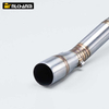 Yama YZF R125 R15 V3 R15 MT125 2008 2019 Steel Motorcycle Exhaust Muffler Front Middle Link Pipe Escape Muffler 51MM