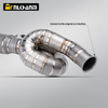 Modification Carbon Fiber Nozzle Muffler, Titanium Alloy Motorcycle Exhaust System for the Triumph 765