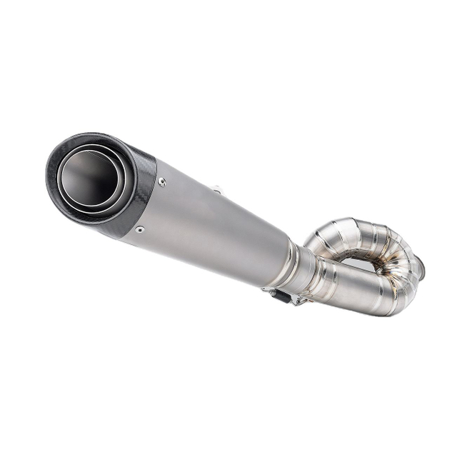 Modification Carbon Fiber Nozzle Muffler, Titanium Alloy Motorcycle Exhaust System for the Triumph 765