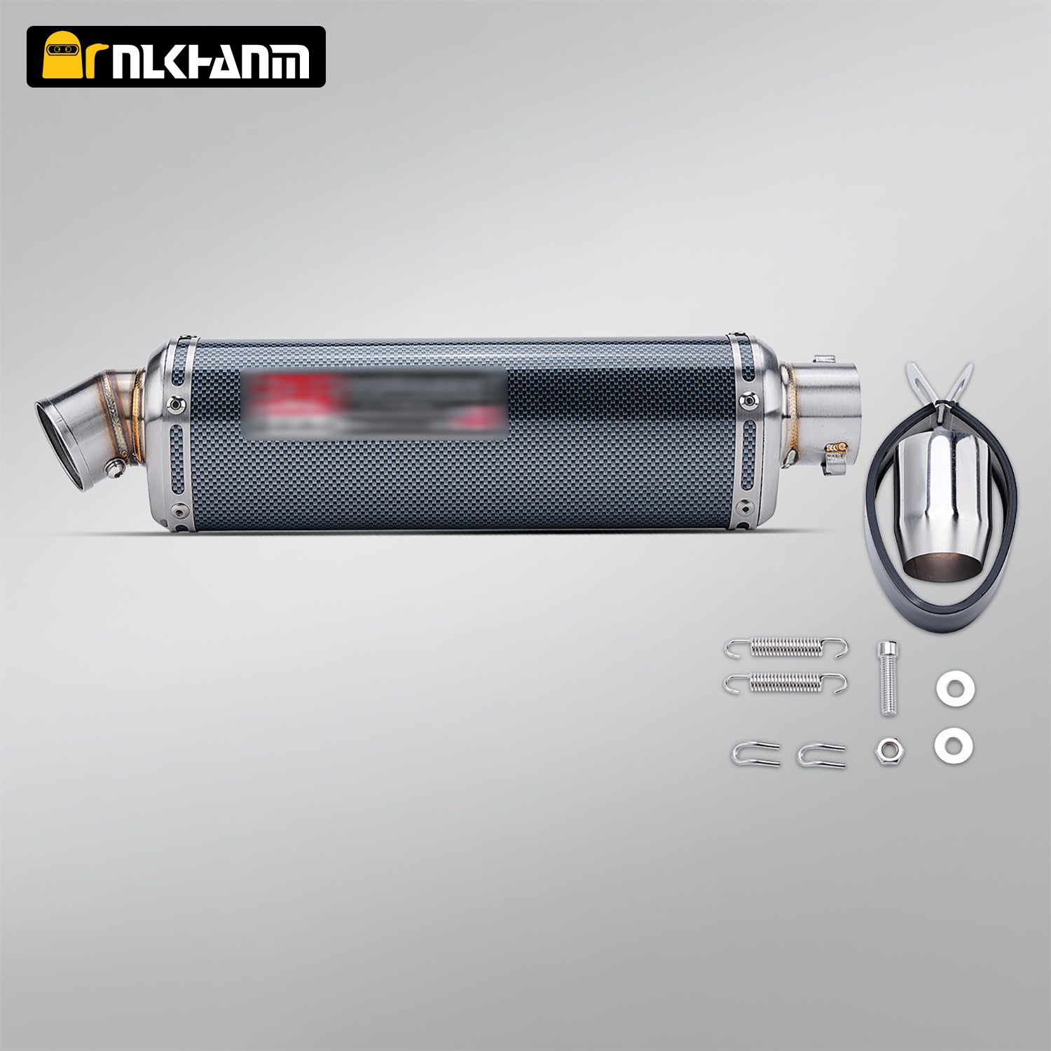 51mm Universal Motorcycle Exhaust Yoshimura 300Long Escape Muffler SV650 Z800 R1 CB650F CB1000R CBR250R F850 Z900 Ninja400 Steel