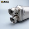 Exhaust Muffler with DB Killer Double Hole