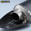 Custom Size New Universal Motorcycle Exhaust System Carbon Fiber Escape Muffler Alloy Designed XMAX TMAX NMAX ADV ITALJET Models