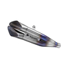 NlkHanm Titanium Honeycomb Forged Motorcycle Exhaust Kit slip on Line for Kawasaki ZX-4R ZX4R Zx4rr ZX25R Zx25rr