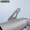 51mm Titanium Alloy Double Escape Outlet Muffler Stainless Steel Motorcycle Exhaust System Modification for ZX25R Z900 S1000R