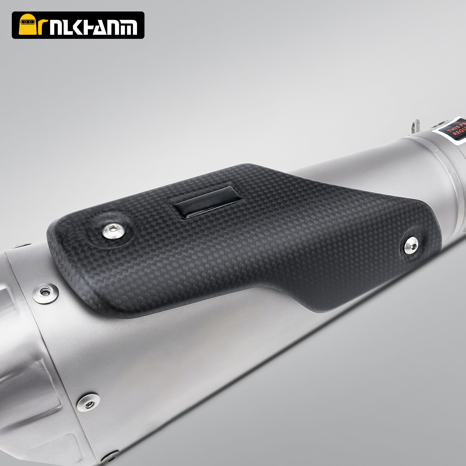 Performance V4 AK 60mm Titanium Alloy with Carbon Fiber Insulation Board Motorcycle Exhaust System Muffler for Performance V4