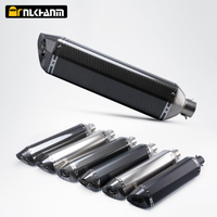 Universal Stainless Steel Motorcycle Exhaust System Modified AK Long Escape Muffler DB Killer Ninja250 Ninja400 MT07 ZX6R R6