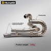 For TRIUMPH Scrambler 1200 XC XE 2019-2023 Titanium Alloy Motorcycle Exhaust Escape Systems New Front Link Pipe Connect Original