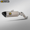 For CFMOTO 700MT Motorcycle Exhaust System Modification Mid Link Carbon Fibre AK Escape Muffler DB Killer New Condition