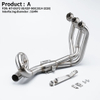 51MM Modified Stainless Steel Slip-On Front Exhaust Pipe for Yama MT09 FZ-09 XSR900 2014-2020 Full System Motorcycle Muffler New