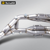 Full Exhaust System Modified Titanium Alloy Motorcycle Double Exit Muffler Slip on Front Pipe for S1000R 21-24 S1000RR 19-24