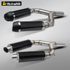 Aprili SHIVER 750/GT 2010 to 2016 Full Motorcycle Exhaust System Steel Carbon Fiber Slip-On Muffler Link Pipe SHIVER750 Escape