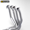 Kawasaki Z800 Front Link Pipe Exhaust Elbow 51MM Titanium Alloy Tube New Moto Modified Full Systems Motorcycle Carbon Mufflers
