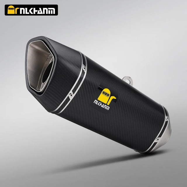 51mm Universal Stainless Steel Full Carbon Fiber Muffler New Motorcycle Exhaust System Modification for SC Project ZX4R Box