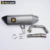 ZONTES 368G/E Motorcycle Exhaust System Full Section Modification with New AK Muffler for ZONTES 368G 368E