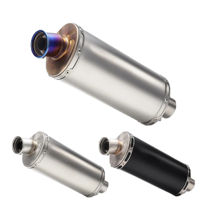 motorcycle 51mm exhaust muffler middle link pipe