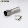 New Titanium Alloy Conversion Mid Link Pipe for ZX4R Motorcycle Exhaust System Modification Condition New Steel Mufflers Box