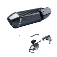 motorcycle 51mm exhaust muffler middle link pipe