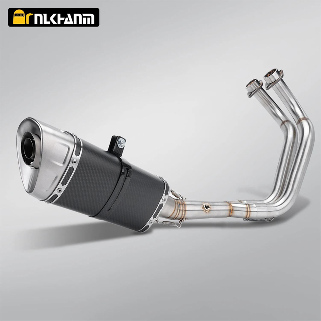 Yamaha MT07 FZ07 Original Full Motorcycle Exhaust System Escape Slip 51MM Front Tube New Condition Steel with AK LV SC Connect