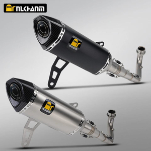 ZONTES 368G/E Motorcycle Exhaust System Stainless Steel Full Section Modification with SC AK Muffler for New Used ZONTES 368G/E
