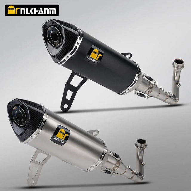 ZONTES 368G/E Motorcycle Exhaust System Stainless Steel Full Section Modification with SC AK Muffler for New Used ZONTES 368G/E