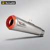 exhaust muffler with silencer