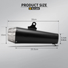 60mm Carbon Motorcycle Exhaust Muffler