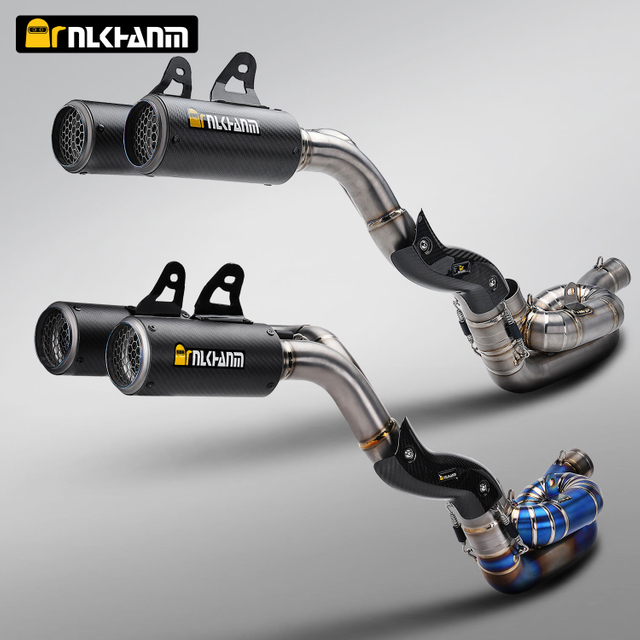 exhaust on a motorcycle