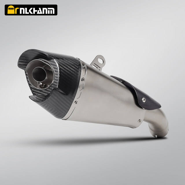 ZX4R Motorcycle exhaust system modification mid section link Yoshimura AT2 carbon fiber escape muffler for Kawasak ZX-4R ZX-25R