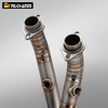 For CFMOTO MT700 Titanium Alloy Exhaust System Stainless Steel Mufflers Front Section Modification for 2025 for CFMOTO 700MT New