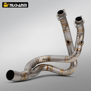For CFMOTO MT700 Titanium Alloy Exhaust System Stainless Steel Mufflers Front Section Modification for 2025 for CFMOTO 700MT New