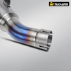New Titanium Alloy Motorcycle Exhaust Integrated Mid Tail Carbon Tip SC Muffler Modified Middle Link Pipe ZX10R New Steel