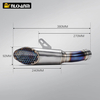 New Titanium Alloy Motorcycle Exhaust Integrated Mid Tail Carbon Tip SC Muffler Modified Middle Link Pipe ZX10R New Steel