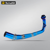 NlkHanm Full Exhaust System for ZONTES 350E Motorcycle AK Modification New Carbon and Steel Material Box Packed
