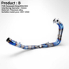 2017-2022 Ninja400 Z400 Titanium Alloy Full Motorcycle Racing Line Exhaust System 51mm Position Pipe Link Pipe New Condition