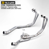 Yama R25 R3 MT-03 Titanium Alloy Full Exhaust System 51mm Mid Pipe Stainless Steel New Slip Compatible for Yama YZF R3 R25 MT-03