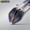 NlkHanm Titanium Alloy Honeycomb Forged Motorcycle Exhaust Kit slip on Racing Line Escape Moto Modified for Kawasaki Z900