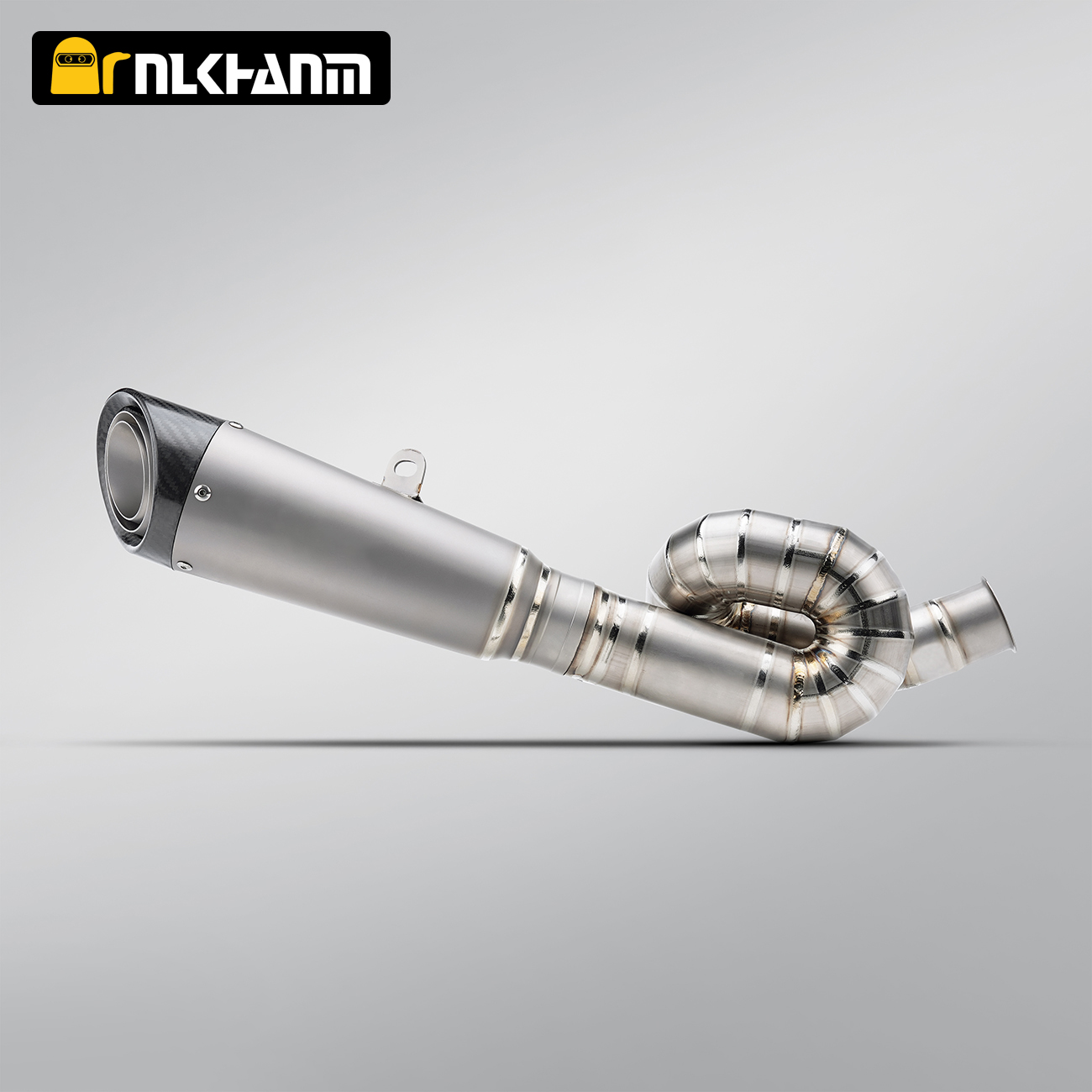 Modification Carbon Fiber Nozzle Muffler, Titanium Alloy Motorcycle Exhaust System for the Triumph 765